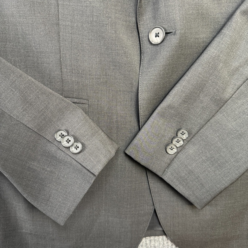 Bonobos Blazer Mens 40R Slim Fit Gray Marzotta Wool Suit Jacket Unstructured - Picture 12 of 16